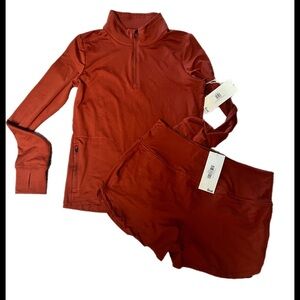 Feat Roam Quarter -Zip Pullover and Shorts Set